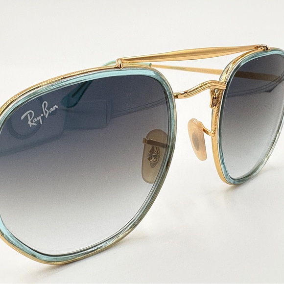 Ray-Ban Marshal II Aviator Sunglasses RB3648 Arista w/ Gradient Blue Lens 52mm - Picture 9 of 13